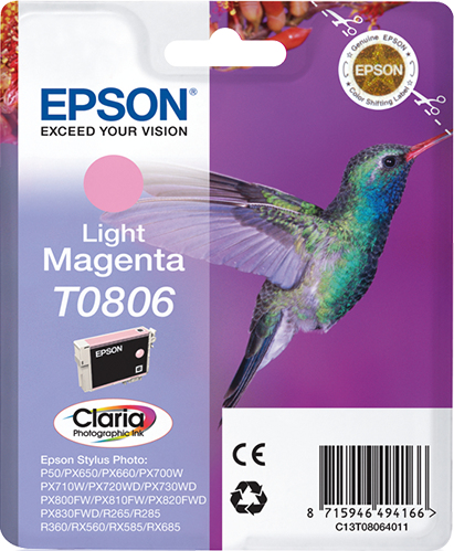 Hummingbird Cartucho T0806 magenta claro