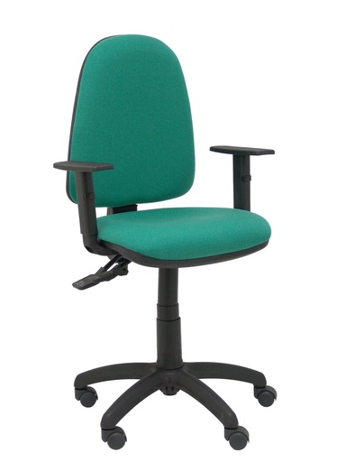 [1007CPBALI456B10] Silla Tribaldos verde con brazos regulables