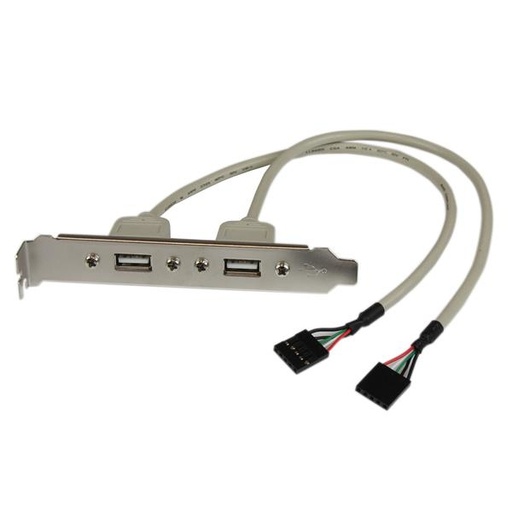[USBPLATE] Adaptador de Placa USB A Hembra de 2 puertos
