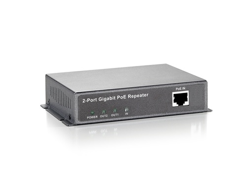 [POR-0122] Repetidor PoE Gigabit, 2 puertos, Cascade