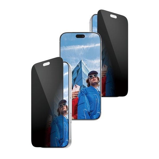 [PG90861] 2-Way Privacy Screen Protector iPhone 18 Pro | Ultra-Wide Fit w. EasyAligner Protector de pantalla 1 pieza(s)