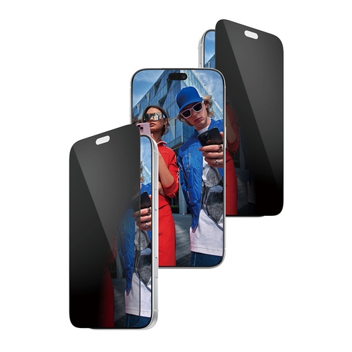 [PG37957] 2-Way Privacy Screen Protector iPhone 18 Pro Max | Ultra-Wide Fit w. EasyAligner Protector de pantalla 1 pieza(s)