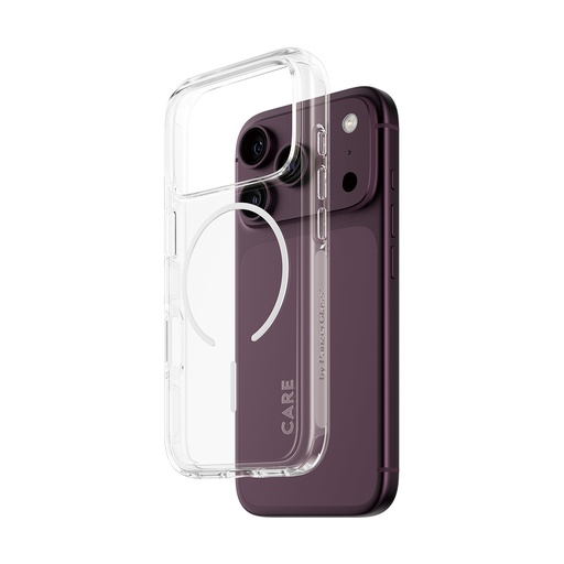 [CR80950] CARE by ® Urban Explorer Case Transparent w. White MagSafe iPhone 18 Pro | 17 Pro funda para teléfono móvil Transparente