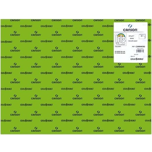 [C200040382] IRIS CARTULINA 50X65CM 240GR VERDE BILLAR -25U-