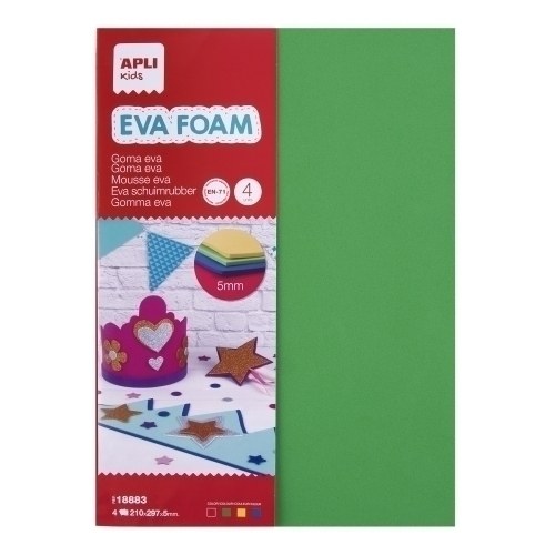 [18883] GOMA EVA  APLI HOJA 21x30 BOLSA 4