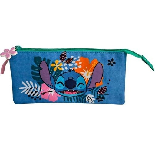 [T157-1068] TOYBAGS ESTUCHE TRIPLE STITCH TROPICAL 8X22X8CM POLIÉSTER TRANSPIRABLE