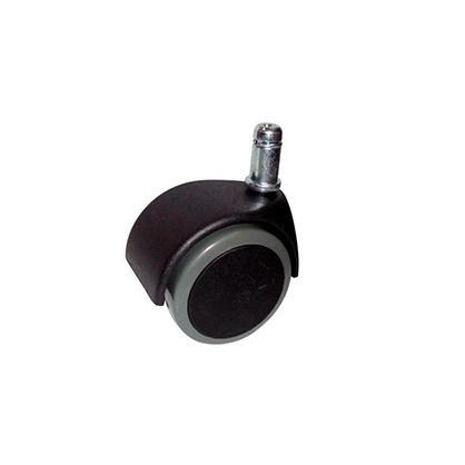 [ACCRUC5] JUEGO DE 5 RUEDAS NYLON PARA SILLA PERNO 11MM NEGRO