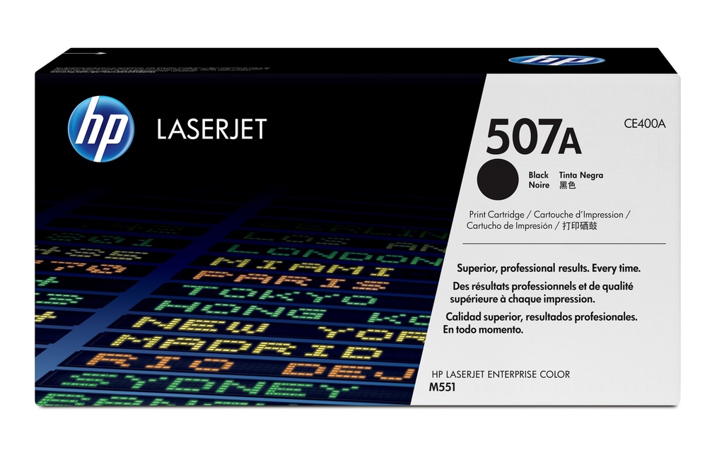 Cartucho de tóner original LaserJet 507A negro