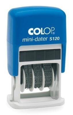 [104769] COLOP SELLO PRINTER S120 4MM FECHA CATALÁN AZUL/AZUL