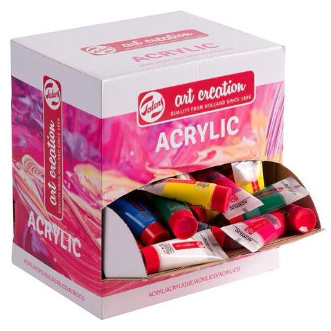 [9021890M] TALENS ART CREATION PINTURA ACRÍLICA PRIMARY TUBO 12ML CAJA DISPENSADORA 100 UD