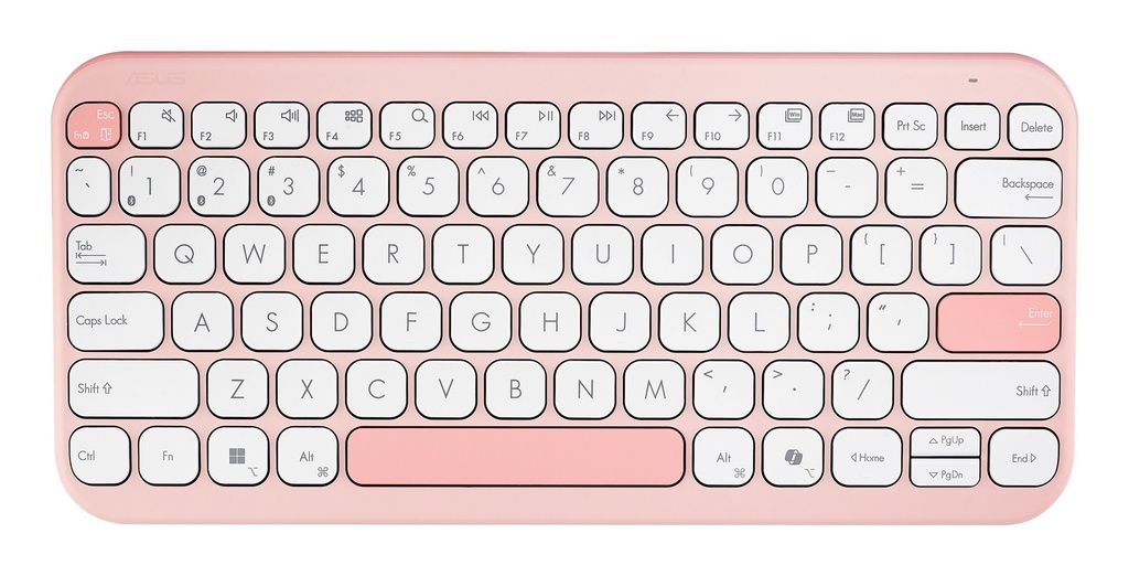 Marshmallow Keyboard KW100 teclado Hogar Bluetooth QWERTY Rosa