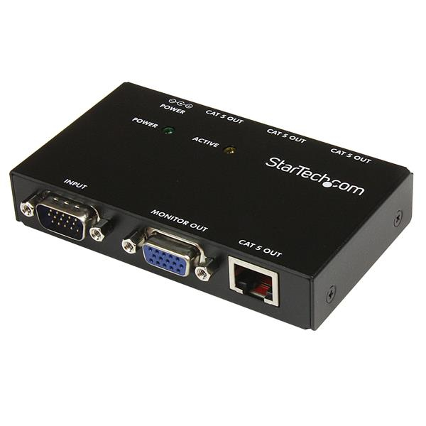 Extensor de vídeo VGA a través de CAT5, con 4 puertos - 150 m