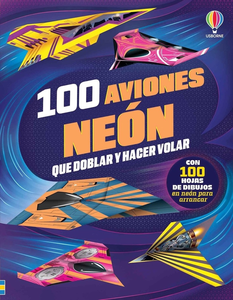 100 AVIONES NEON QUE DOBLAR Y HACER VOLAR
