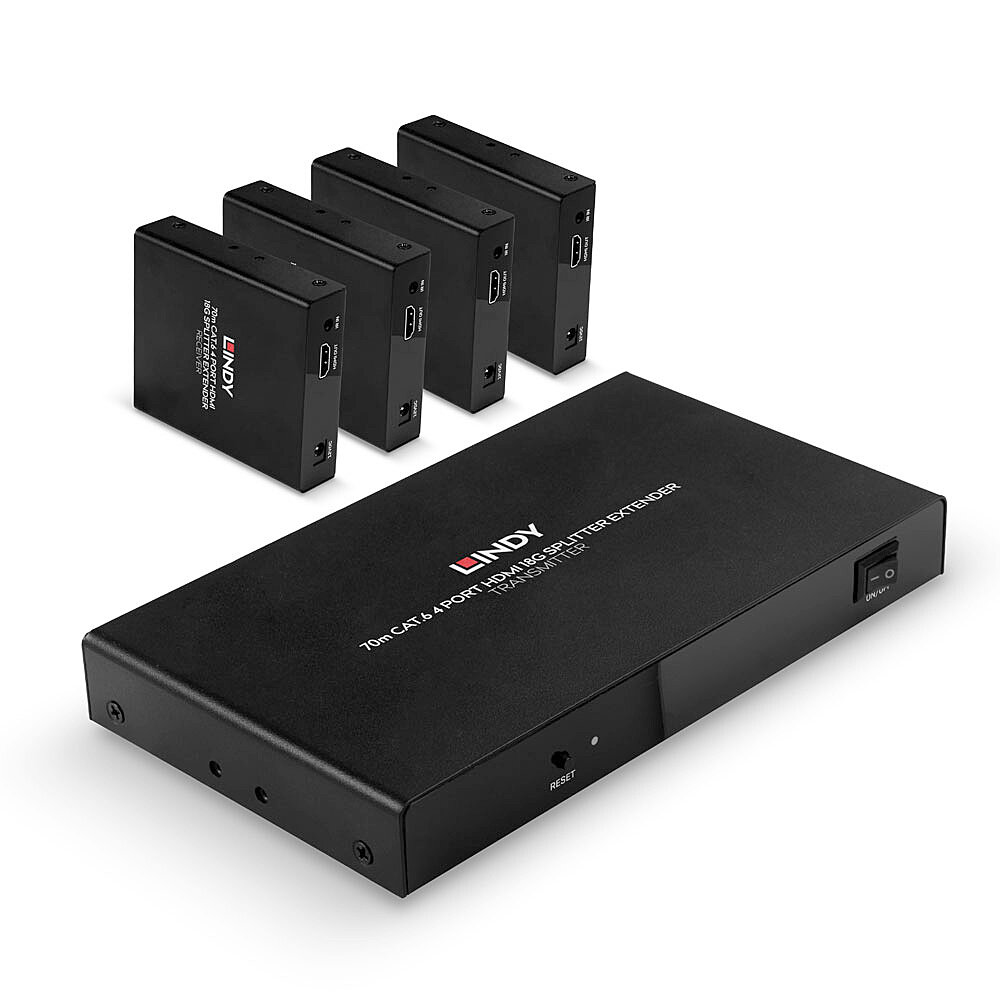 [38262] 38262 extensor audio/video Transmisor y receptor de señales AV Negro