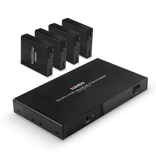 [38262] 38262 extensor audio/video Transmisor y receptor de señales AV Negro