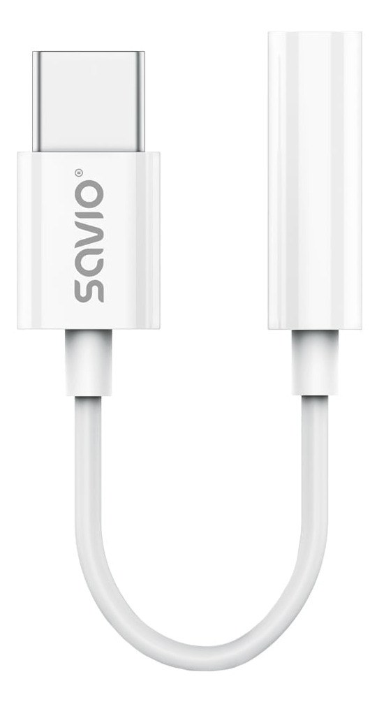 AK-52 cable de teléfono móvil Blanco 0,11 m USB C 3,5mm