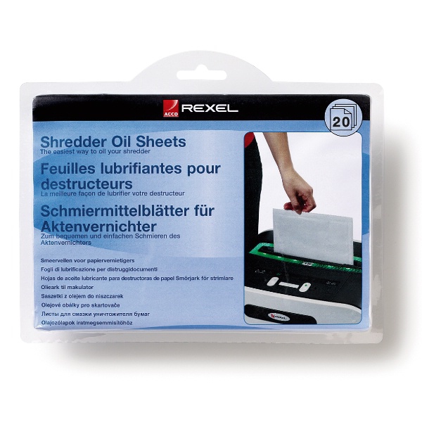 Láminas lubricantes para destructora (20)