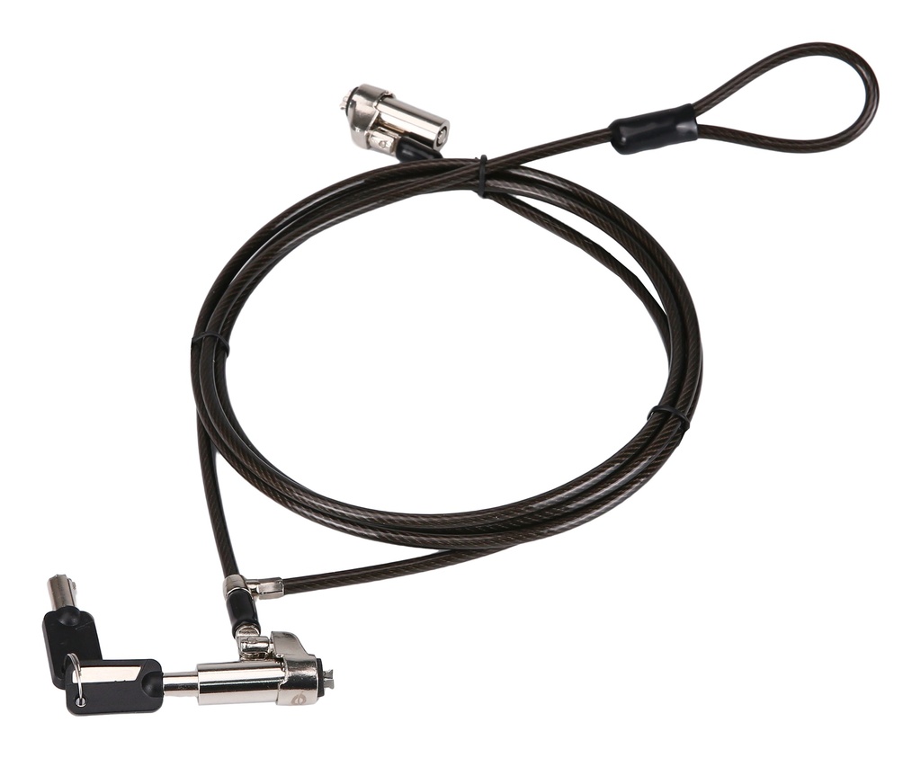 CUSTODIO02BNTM cable antirrobo Negro 1,8 m