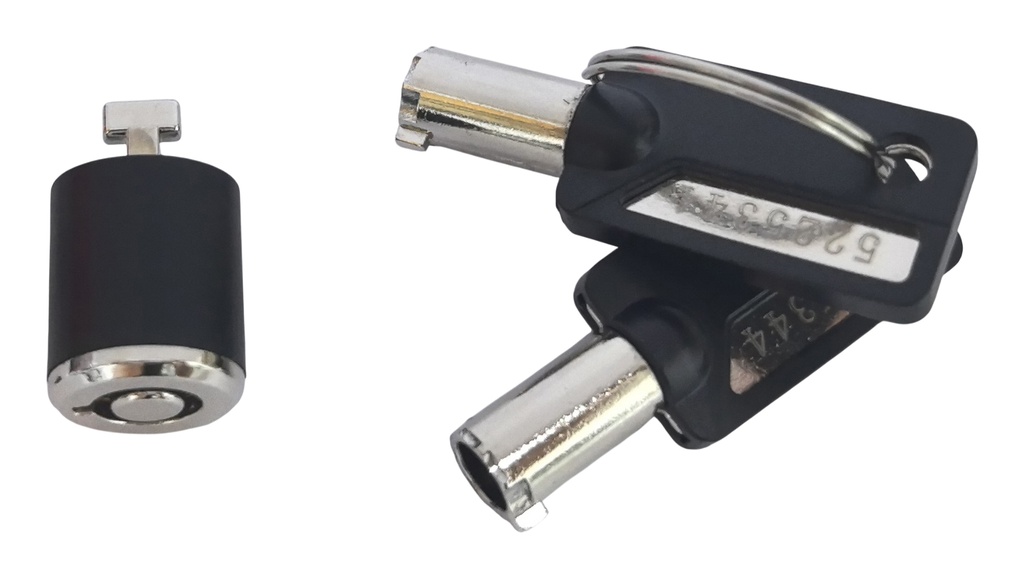 CUSTODIO03BSM cable antirrobo Negro
