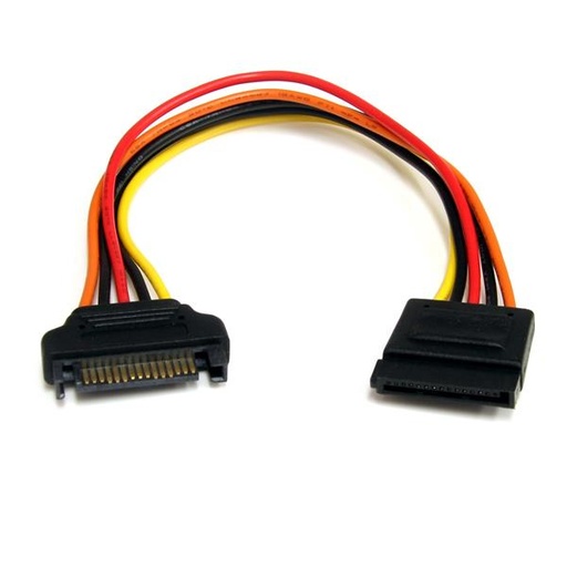 [SATAPOWEXT8] Cable de 20cm de Extensión de Alimentación Corriente SATA - 15 pines