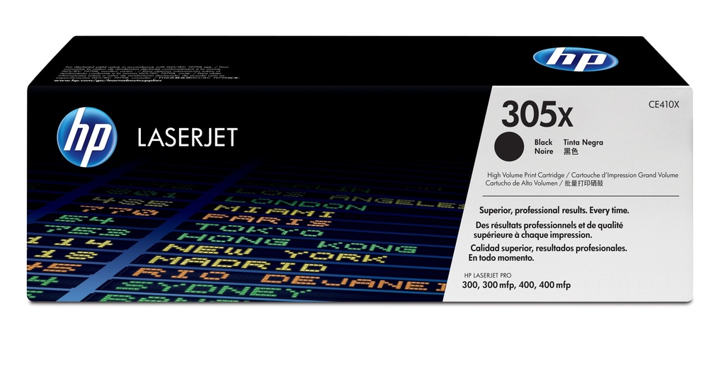 Cartucho de tóner original LaserJet 305X de alta capacidad negro