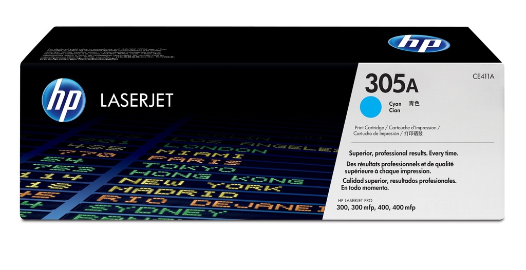 Cartucho de tóner original LaserJet 305A cian