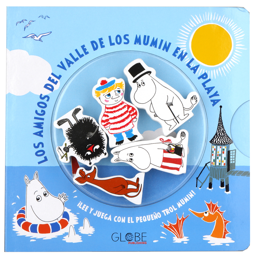 Los amigos del valle de los Mumin en la playa