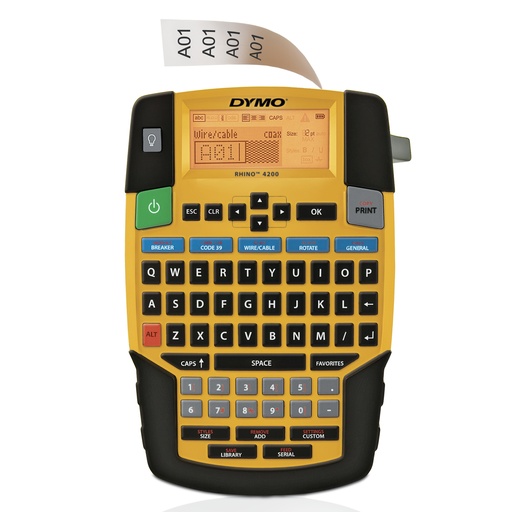 [S0955990] RHINO 4200 Rotuladora multiusos industrial | Teclado QWERTY
