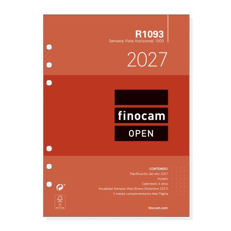 RECAMBIO R1093 ANUAL 1000 SEMANA VISTA HORIZONTAL 2027