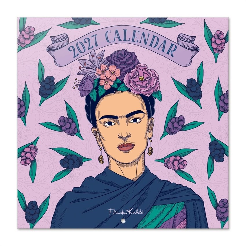 Calendario pared 2027 frida kahlo 30x30cm