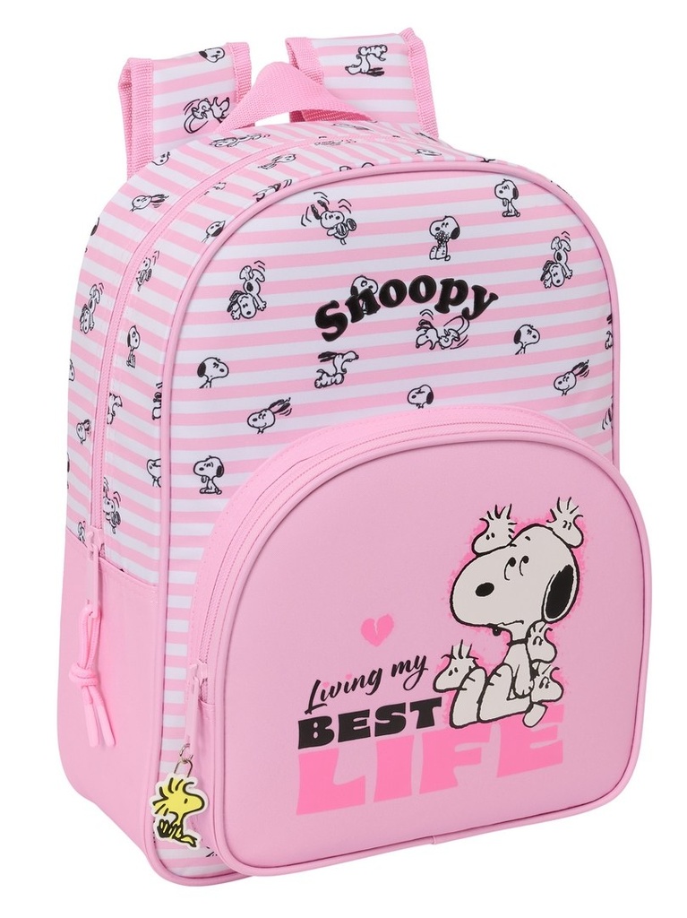 MOCHILA INFANTIL ADAPTABLE A CARRO SNOOPY 26x34x11cm