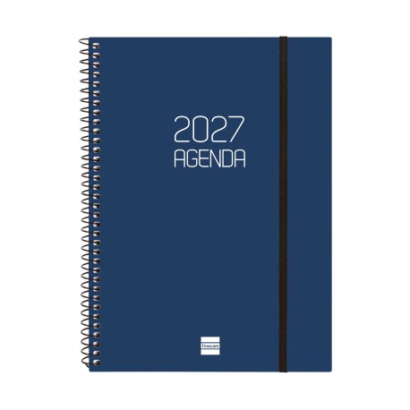 AGENDA ANUAL OPAQUE E10 SEMANA VISTA HORIZONTAL 2027 AZUL