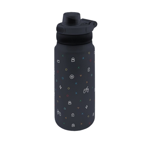 Botella termica interior ceramico 750ml sport game mode black