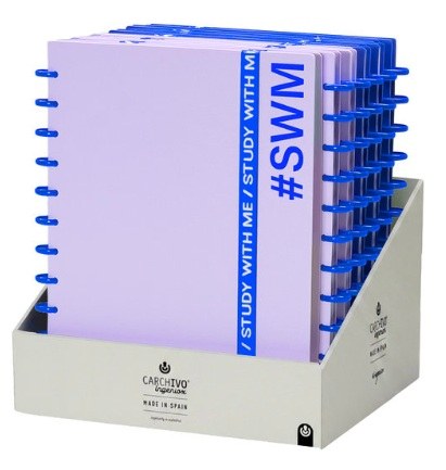 Exp 12 cuaderno ingeniox a4 80h cuadricula study with me