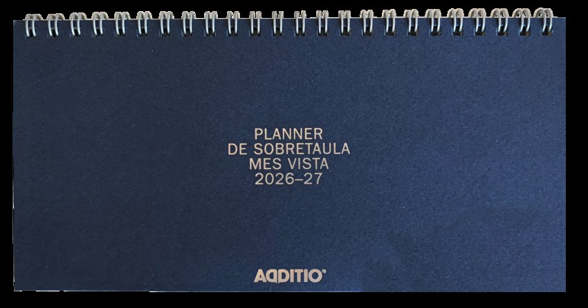 Planner de sobretaula curs 2026-27 mes vista