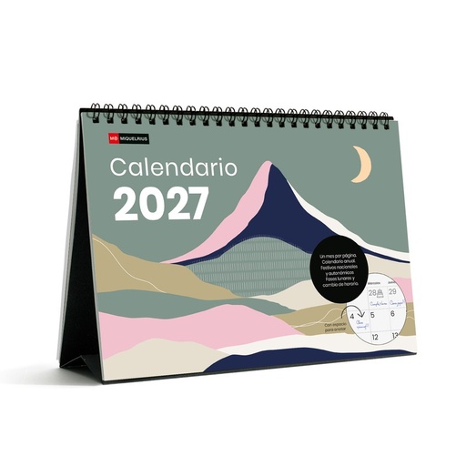Calendario sobremesa a5 cumbres 2027