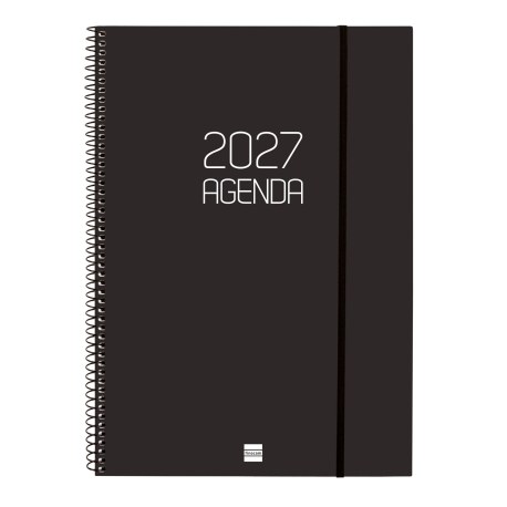 AGENDA ANUAL OPAQUE E40 SEMANA VISTA VERTICAL 2027 NEGRO