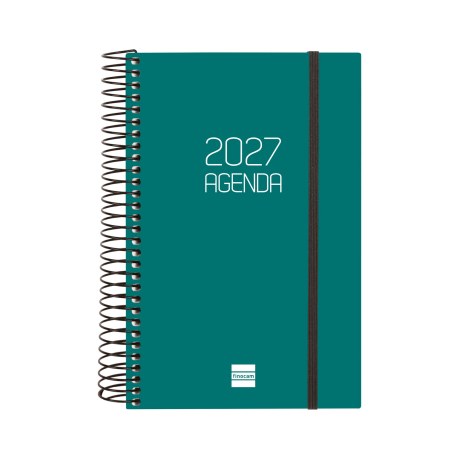 AGENDA ANUAL OPAQUE E5 1 DIA PAGINA 2027 VERDE