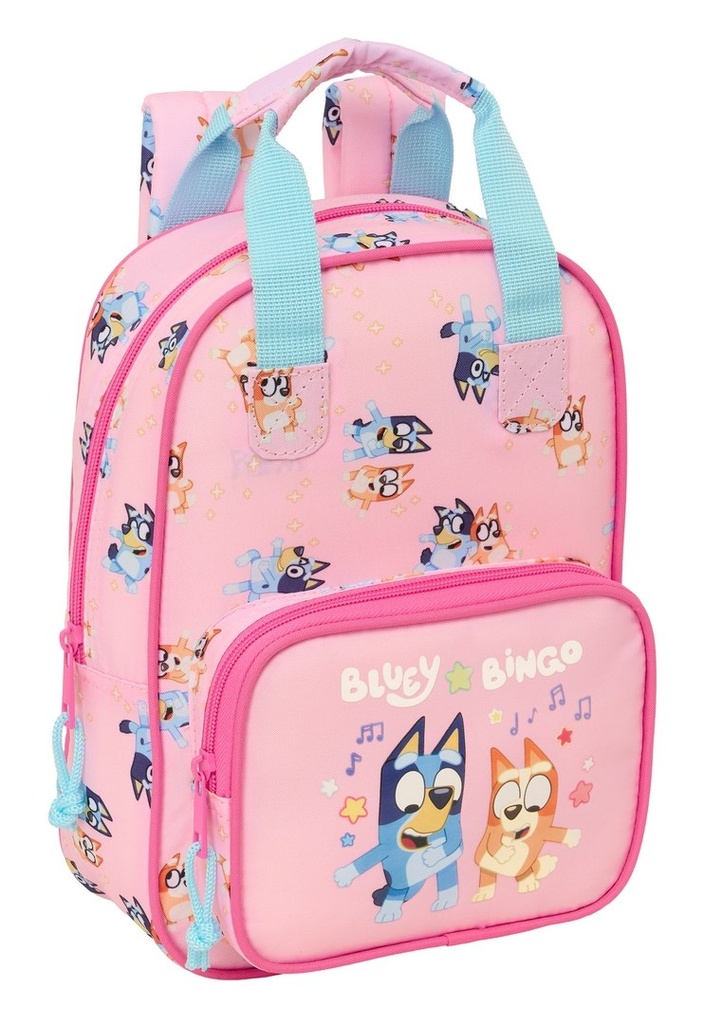MOCHILA INFANTIL CON ASAS BLUEY DANCE 20x28x8cm