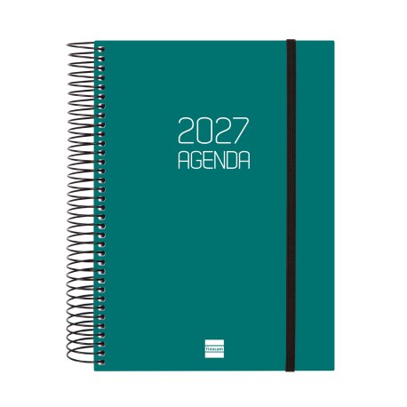 AGENDA ANUAL OPAQUE E10 1 DIA PAGINA 2027 VERDE