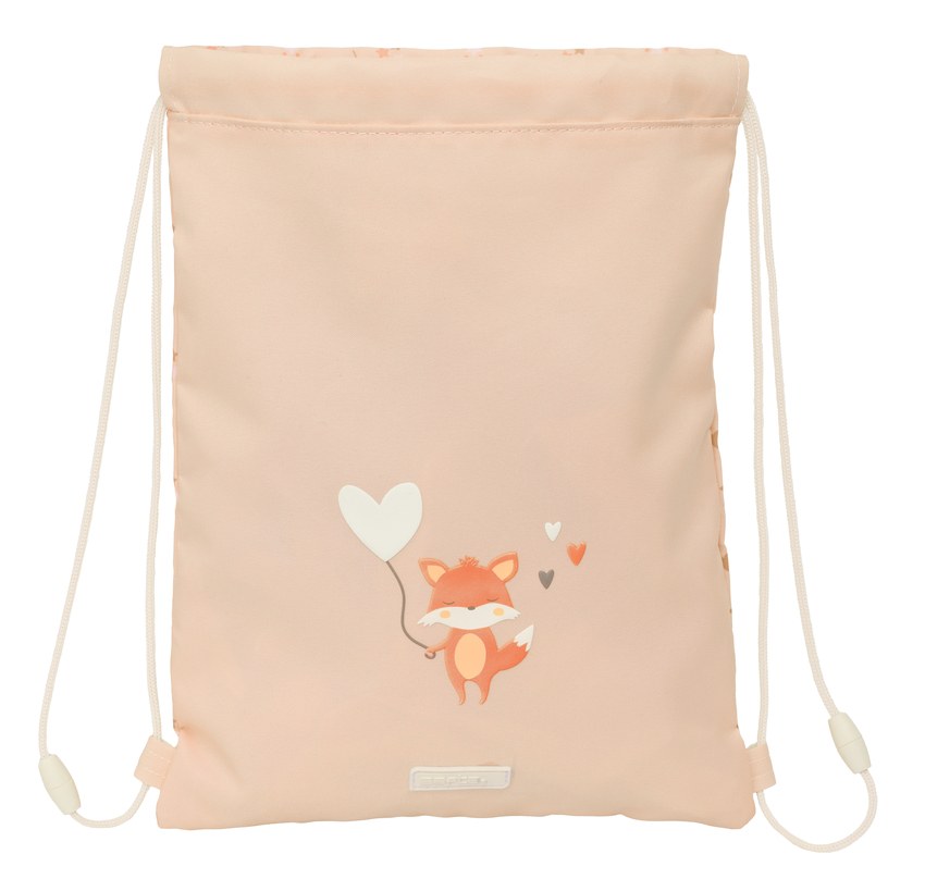 SACO PLANO JUNIOR SAFTA PREESCOLAR FLORES 26x34x1cm