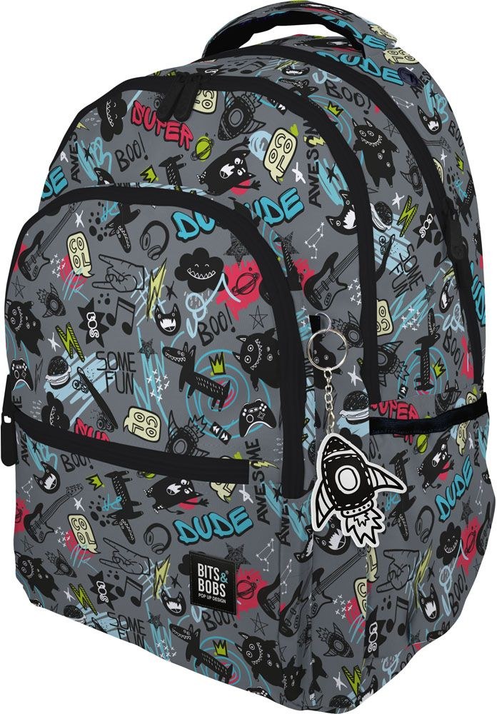 MOCHILA ROOMY B&amp;B AWESOME 33x46x22,5cm