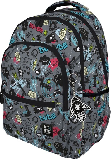 MOCHILA ROOMY B&amp;B AWESOME 33x46x22,5cm