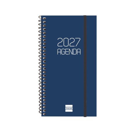 AGENDA ANUAL OPAQUE E9 SEMANA VISTA HORIZONTAL 2027 AZUL