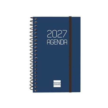 AGENDA ANUAL OPAQUE E3 SEMANA VISTA HORIZONTAL 2027 AZUL