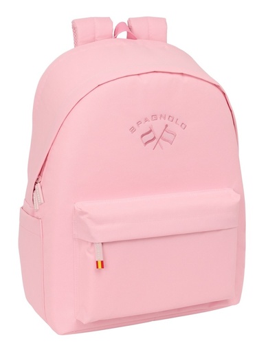 MOCHILA DOBLE PARA PORTATIL 15,6+USB SPAGNOLO ROSA 31x44x18cm