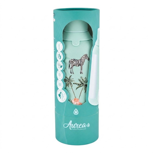 Botella termica interior ceramico 2 tapones 500ml mint savanna life