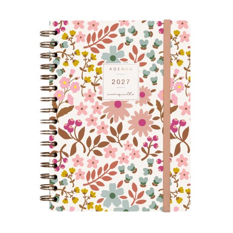AGENDA ANUAL MONIQUILLA E10 SEMANA VISTA HORIZONTAL 2027 ROSA