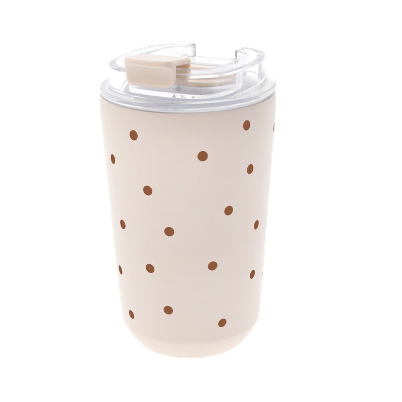 VASO TERMICO INTERIOR CERAMICO 400ML SAND PETITE DOTS