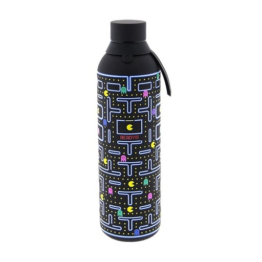 Botella termica interior ceramico 2 tapones 750ml pixel run black